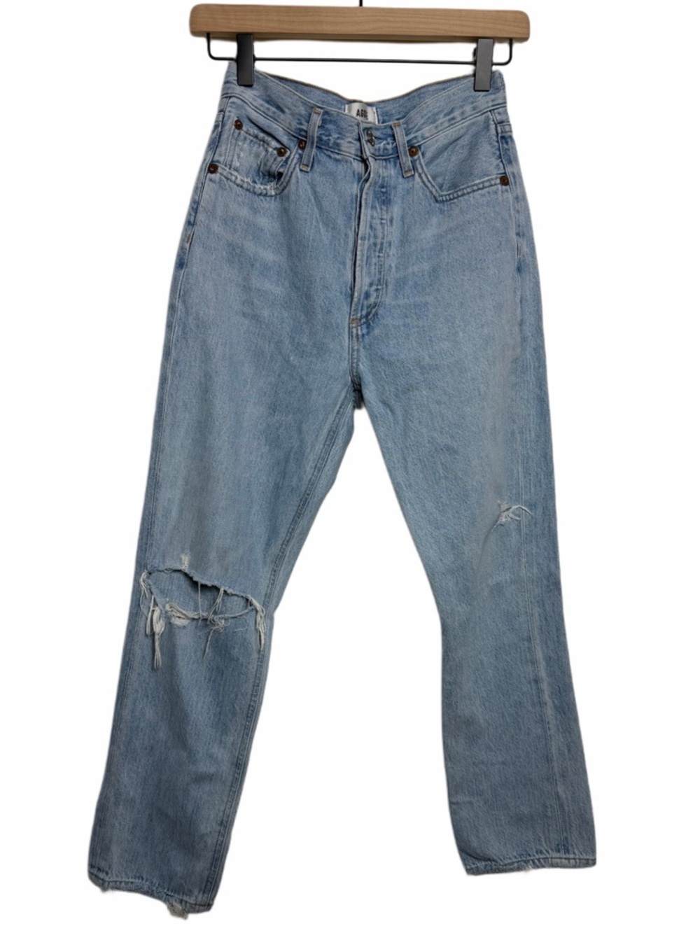 AGOLDE Riley High Rise Straight Crop Jeans - Picture 2 of 8